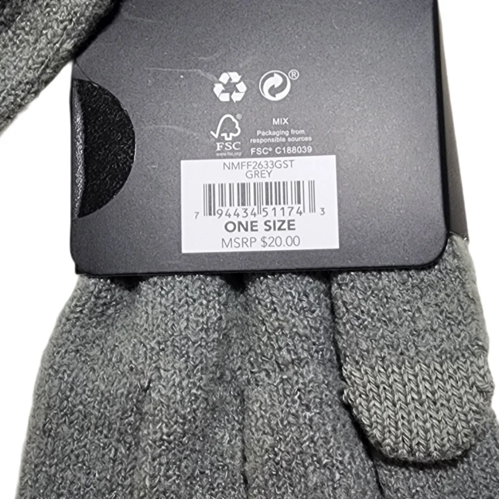 Nicole Miller New York Rhinestones Gloves With Touch-Screen Women One Size